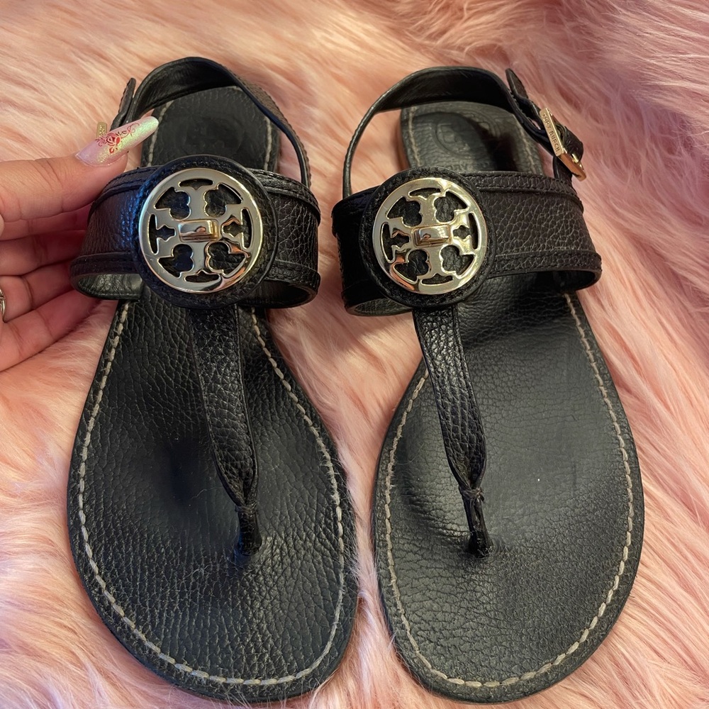 Tory Burch pebbled sandals